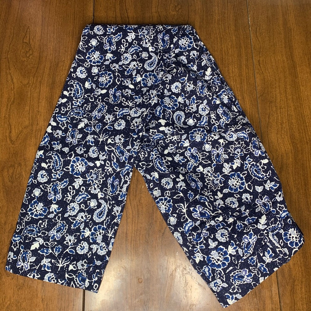 Gap Blue Floral Printed Pants